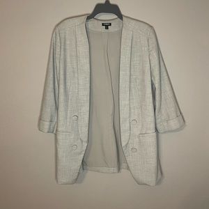 Express Cropped Sleeve Blazer